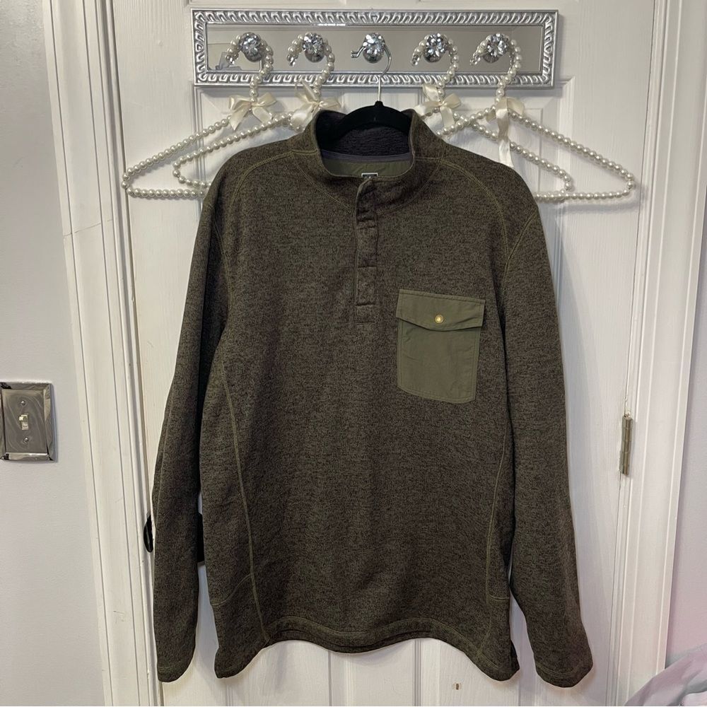Men's Olive Green Pullover Shirt REI